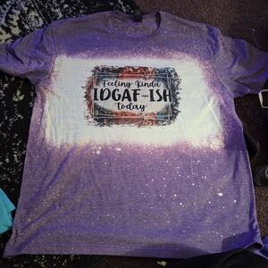 IDGAF-ish Purple Graphic Tee